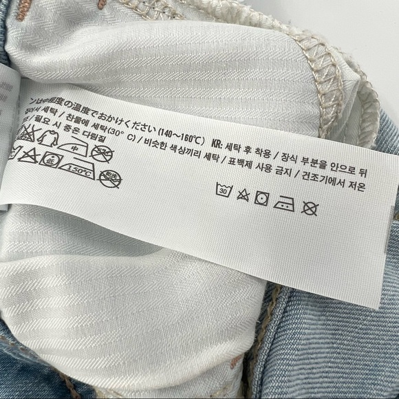 Hollister Cuffed Raw Hem Denim Jean Shorts Size 24 Women’s - Picture 8 of 10